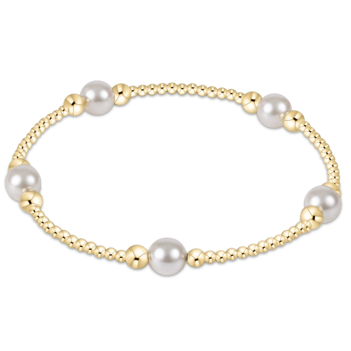 Purpose Pearl 6mm Gold Bracelet - She Chester