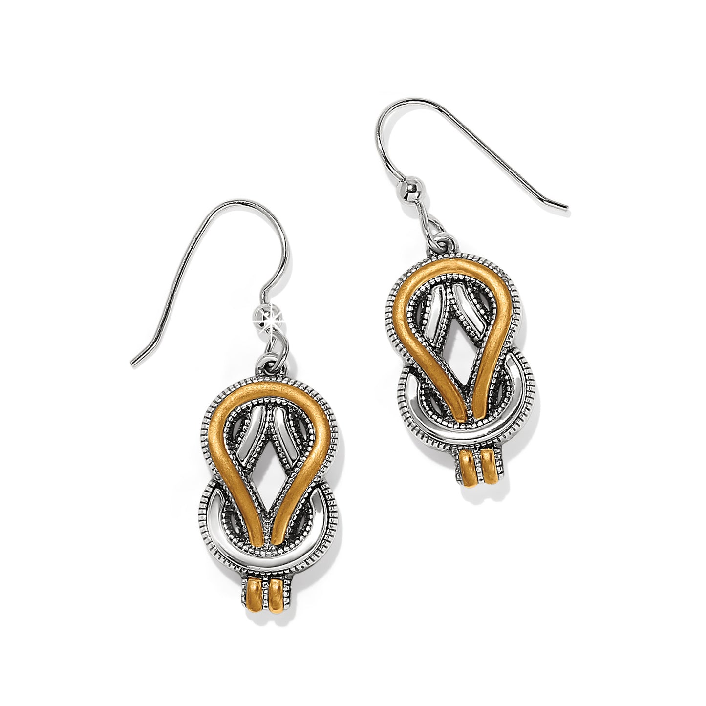 Interlok Harmony Two Tone French Wire Earrings JA9967