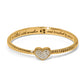 Celestia Heart Gold Hinge Bangle JF0319