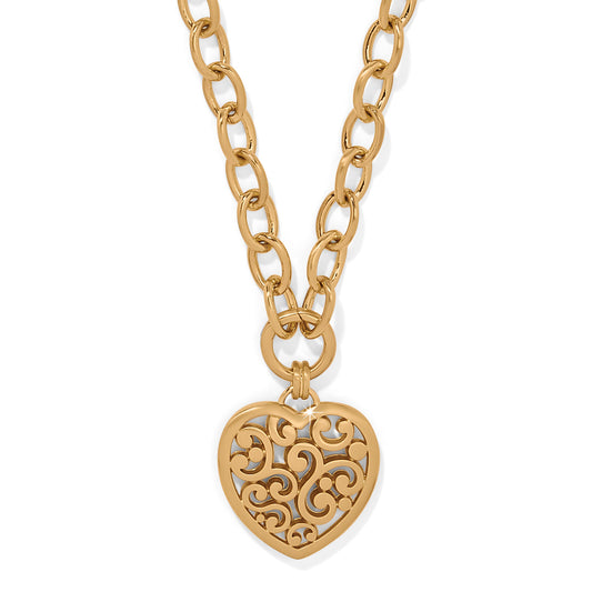 Contempo Gold Heart Necklace JM0020