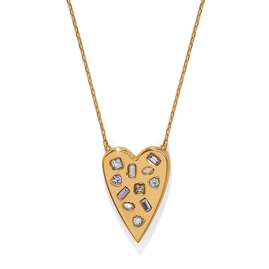 B Radiant Reversible Gold Necklace - JM0146