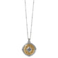Mosaic Two Tone Pendant Necklace - JM7485