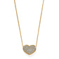 Illumina Celeste Bold Heart Gold Necklace JM7731