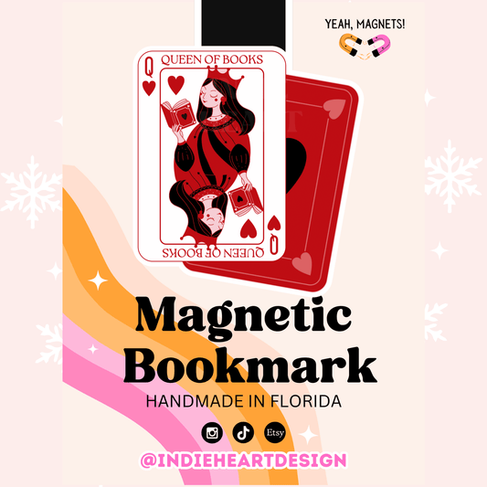 Queen Of Books Magnetic Bookmark - She Chester