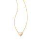 Framed Ari Heart Pink Gold Opal