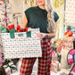 Red Plaid Festive Trousers - She Chester