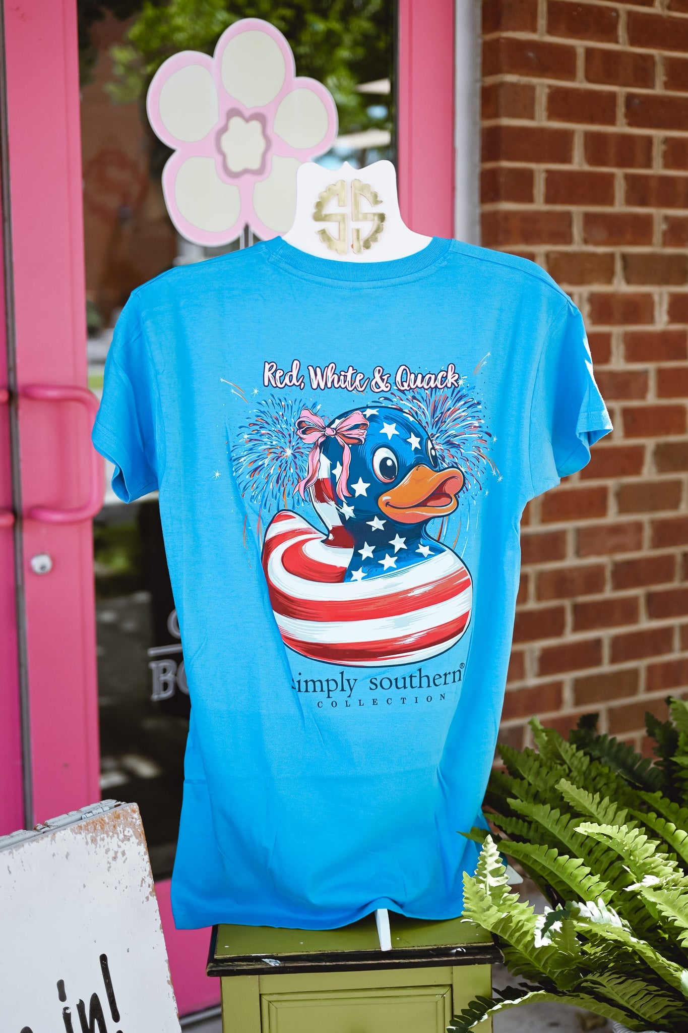 Red, White, Quack Tee - She Chester