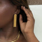 Reine Snake Chain Tassel Gold Earring - She Chester