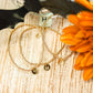 Respect Initial Bracelet Gold Small Disc - E - She Chester