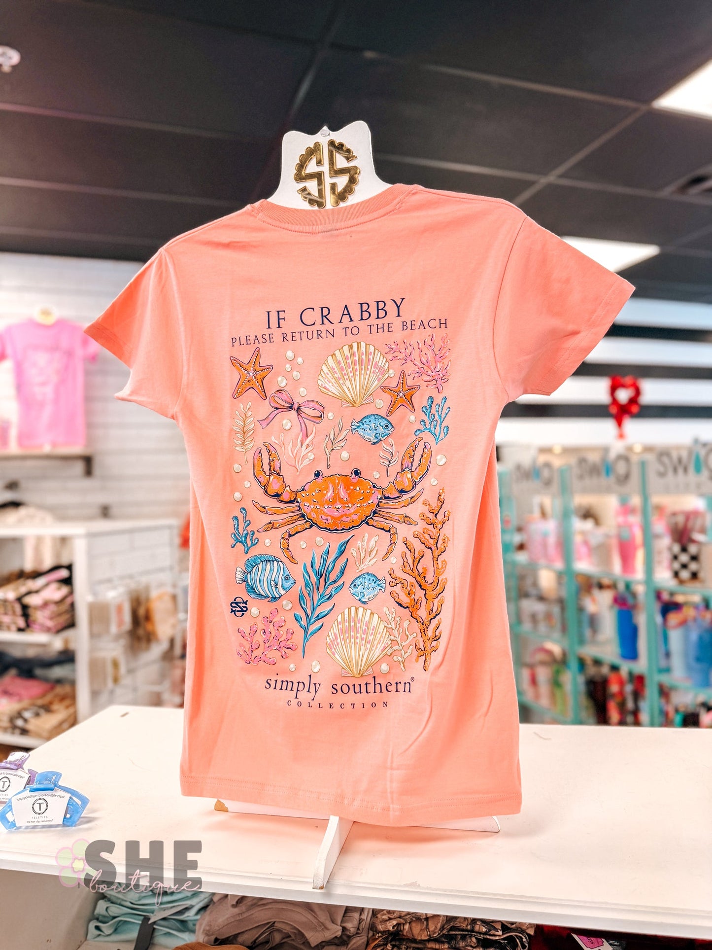 Return to Beach Crab SS Tee - She Chester