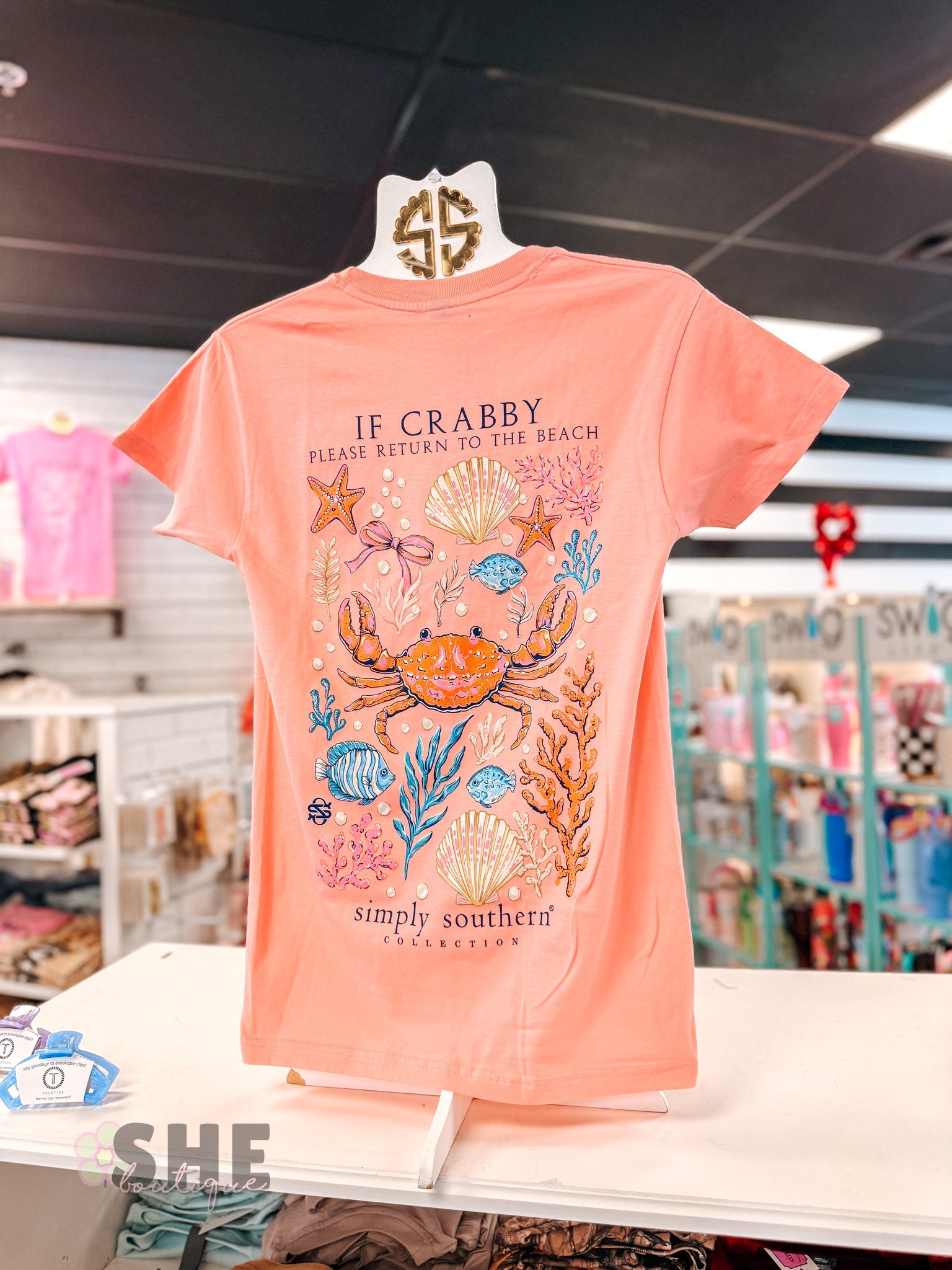 Return to Beach Crab SS Tee - She Chester