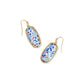 ELLE DROP EARRINGS IN GOLD RED WHITE BLUE STAR ILLUSION