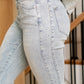 Rhinestone Flare Jeans - She Chester