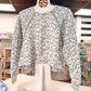 Robins Egg Flower SS Pull Over - She Chester