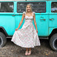 Rosebud Ruffle Sleeve Midi Dress - She Chester