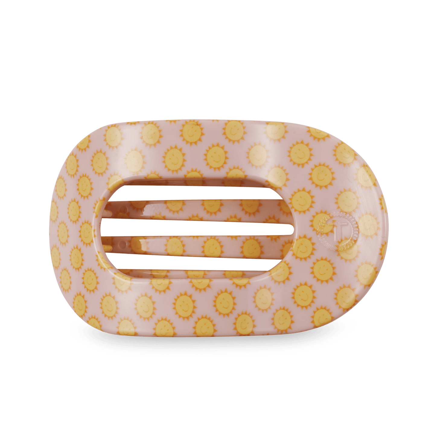 Round Flat Hair Clip | Large | Sunny Days Ahead - She Chester
