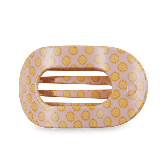 Round Flat Hair Clip | Large | Sunny Days Ahead - She Chester