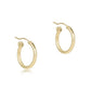 Round Gold 0.5" Hoop - Textured - She Chester