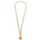 Rowan Toggle Chain Coin Necklace - She Chester