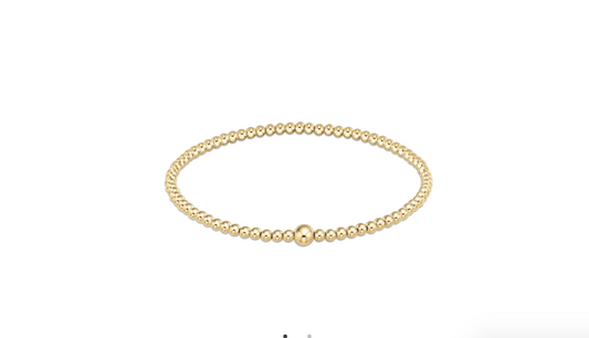 Classic Gold 3mm Bead Bangle