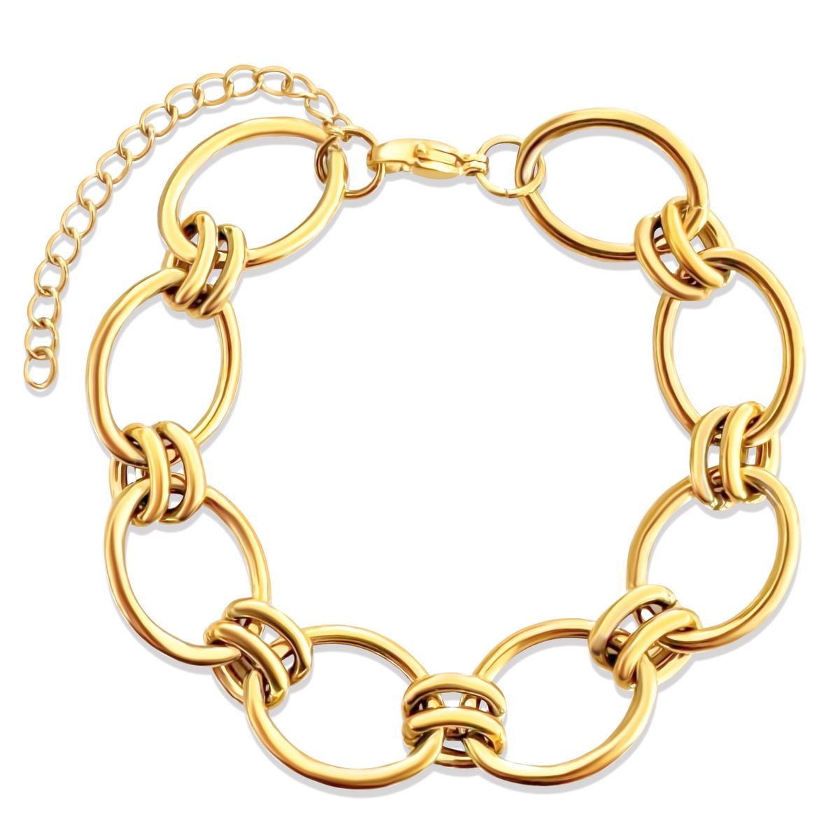 Ruby Oval Chain Bracelet - She Chester