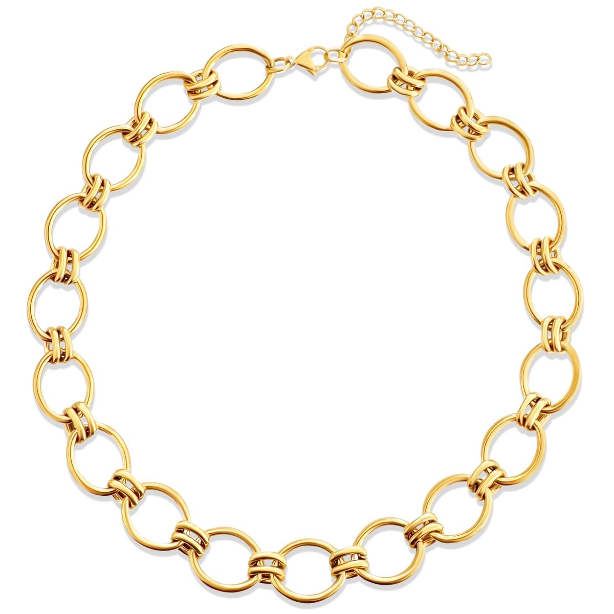 Ruby Oval Chain Necklace - She Chester