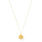 Rue Sunburst Disc Necklace Gold - She Chester