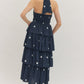 Sable Navy Polka Dot Halter Dress - She Chester