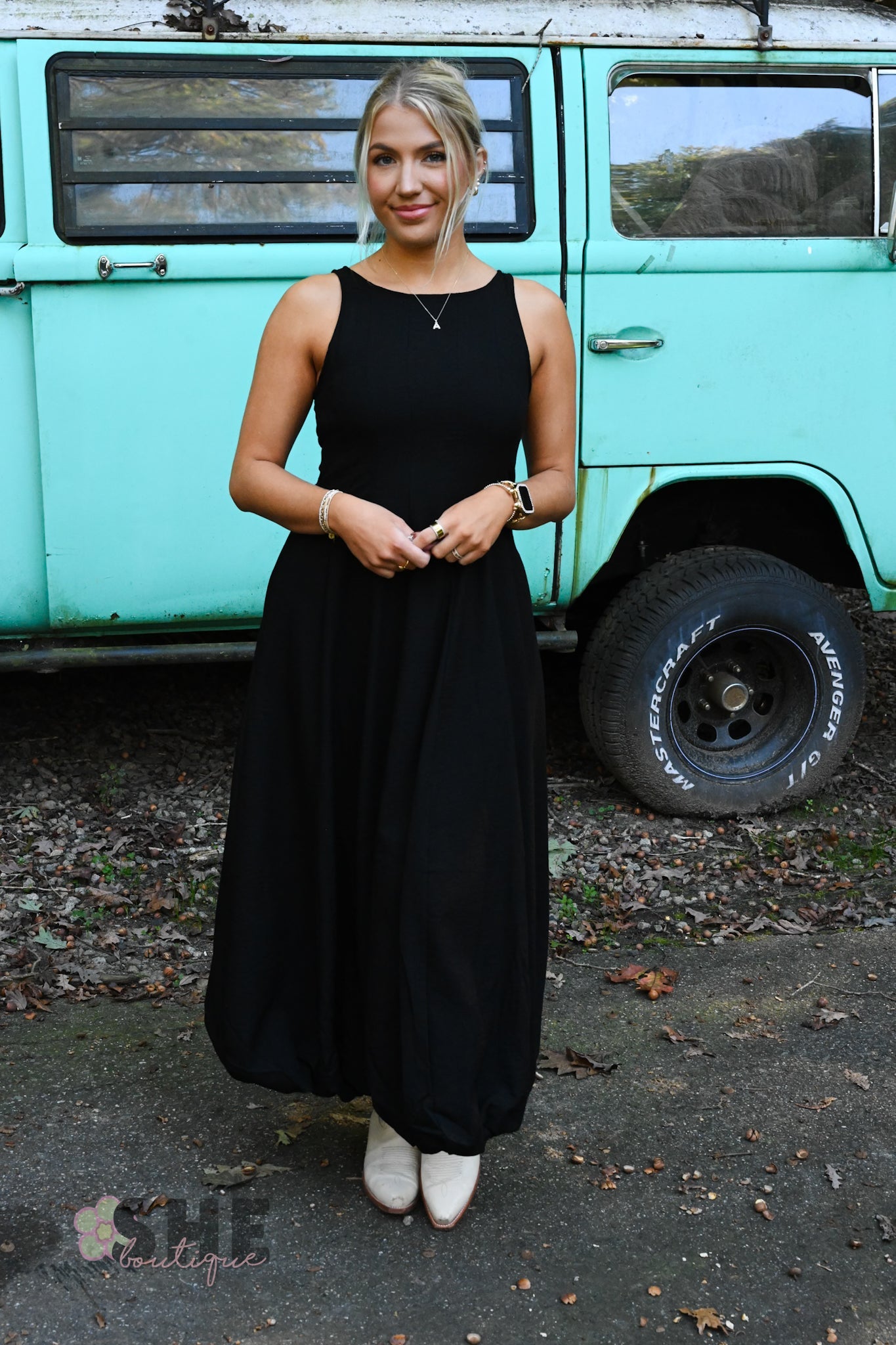 Sabrina Black Maxi Dress - She Chester