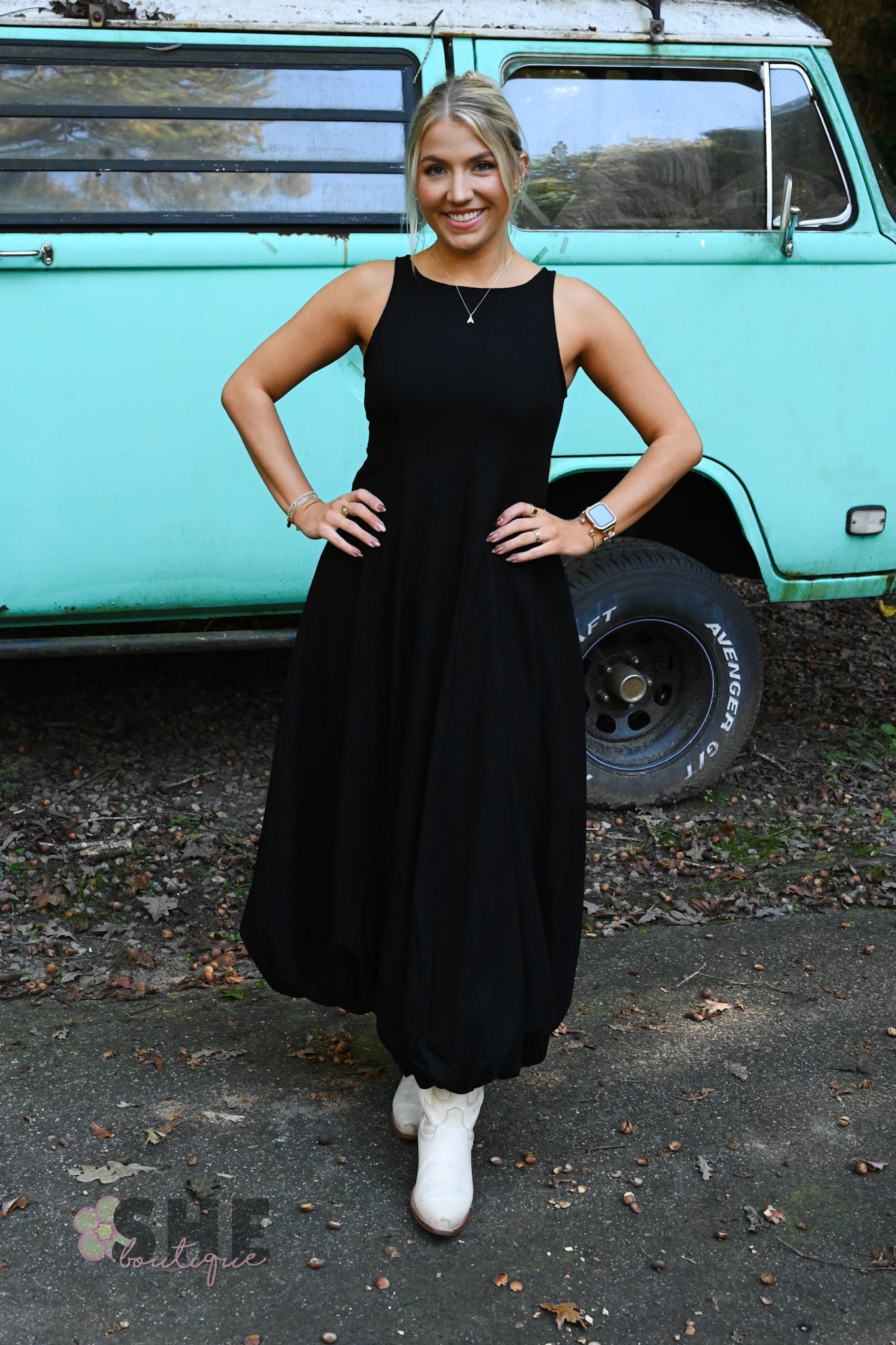 Sabrina Black Maxi Dress - She Chester