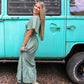 Sage Evergreen Smocked Maxi - She Chester