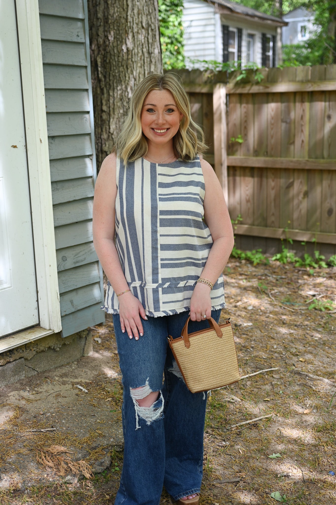 Sail Away Stripe Tank - She Chester