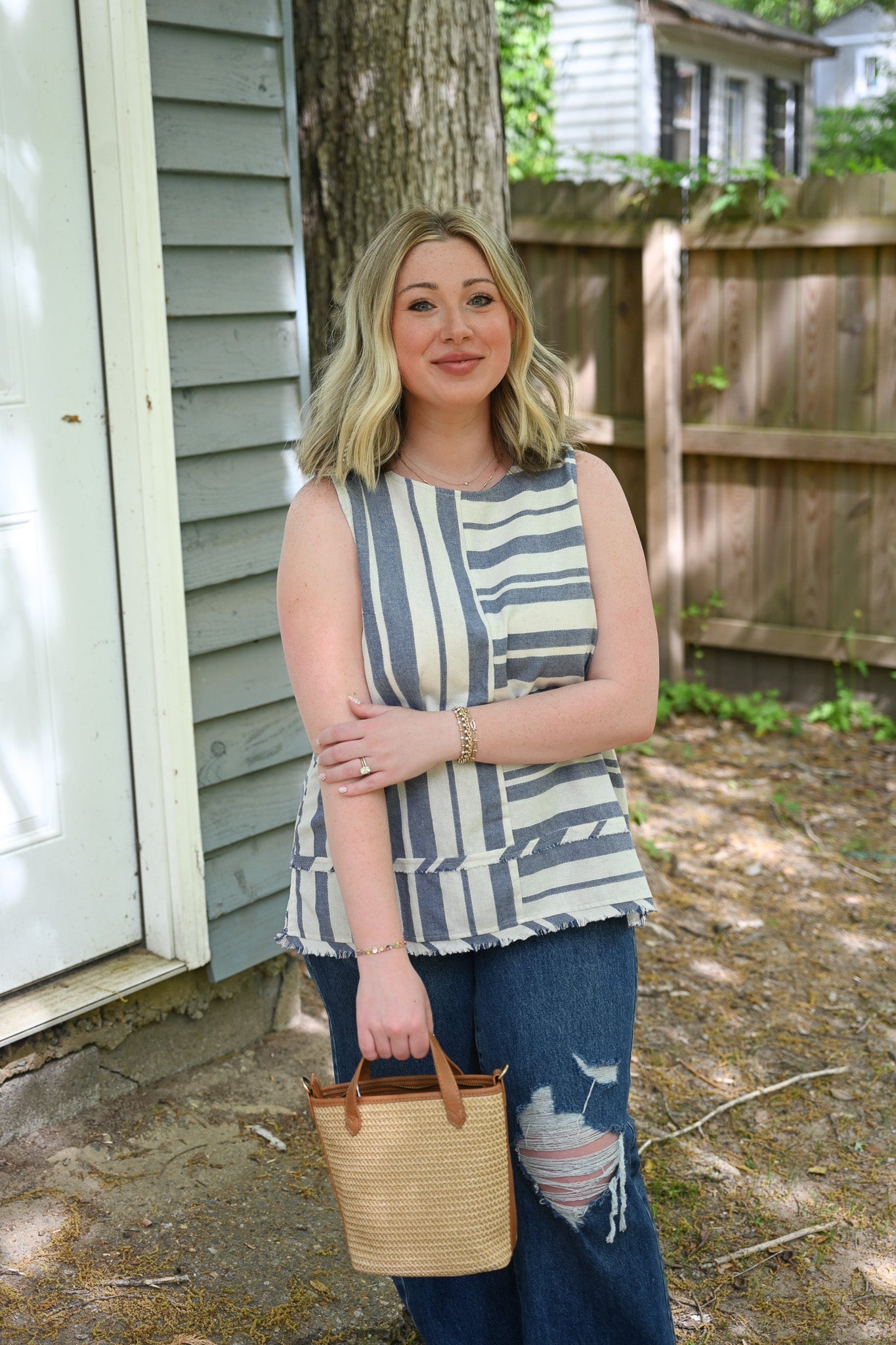 Sail Away Stripe Tank - She Chester