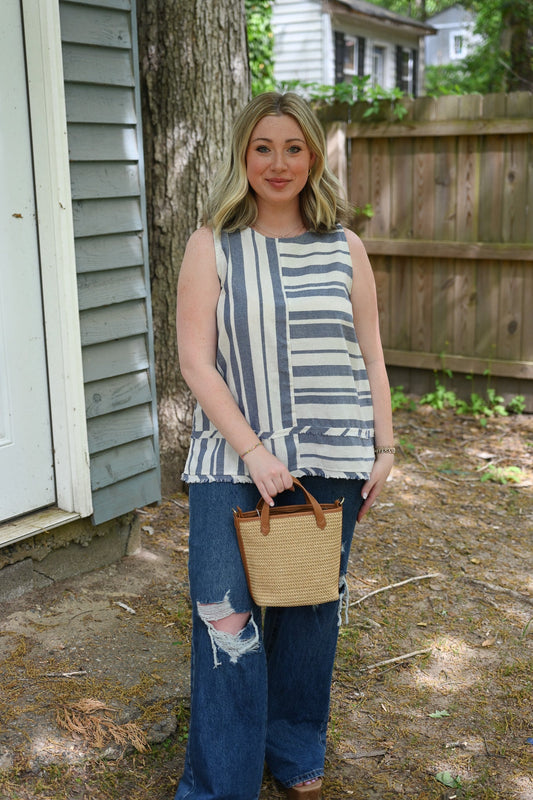 Sail Away Stripe Tank - She Chester