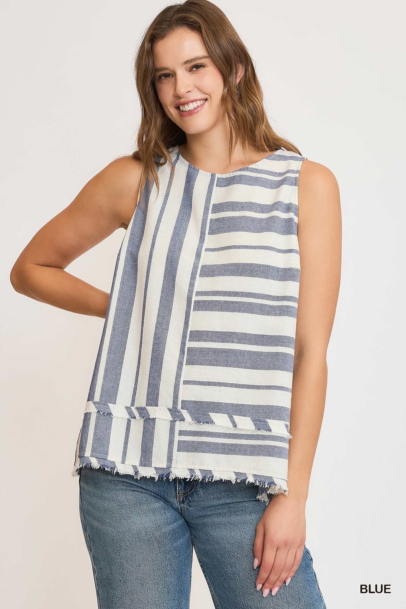 Sail Away Stripe Tank - She Chester