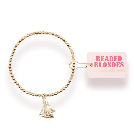Sailboat Charm BB Standard Bracelet - She Chester