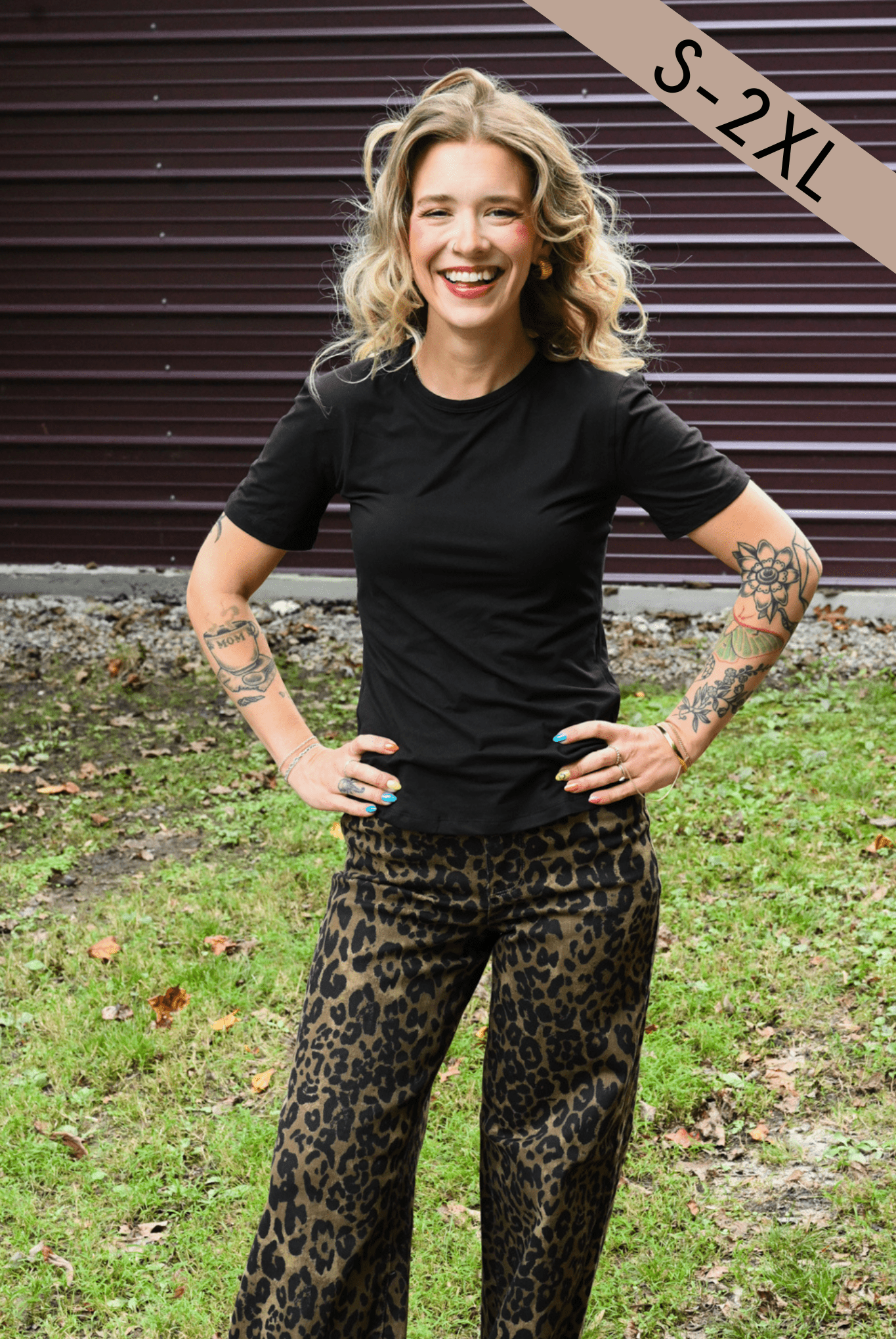 Sally Simple Top - Black - She Chester