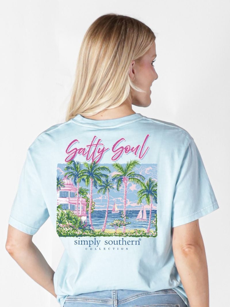 Salty Soul Blue SS Tee - She Chester