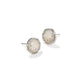 SAND DOLLAR STUD EARRINGS SILVER NATURAL MOTHER OF PEARL - She Chester