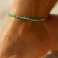 Sander Turquoise Beaded Anklet - She Chester