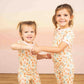 Sandy Seashells Bamboo Short Sleeve Kids Pajama Pants Set - She Chester