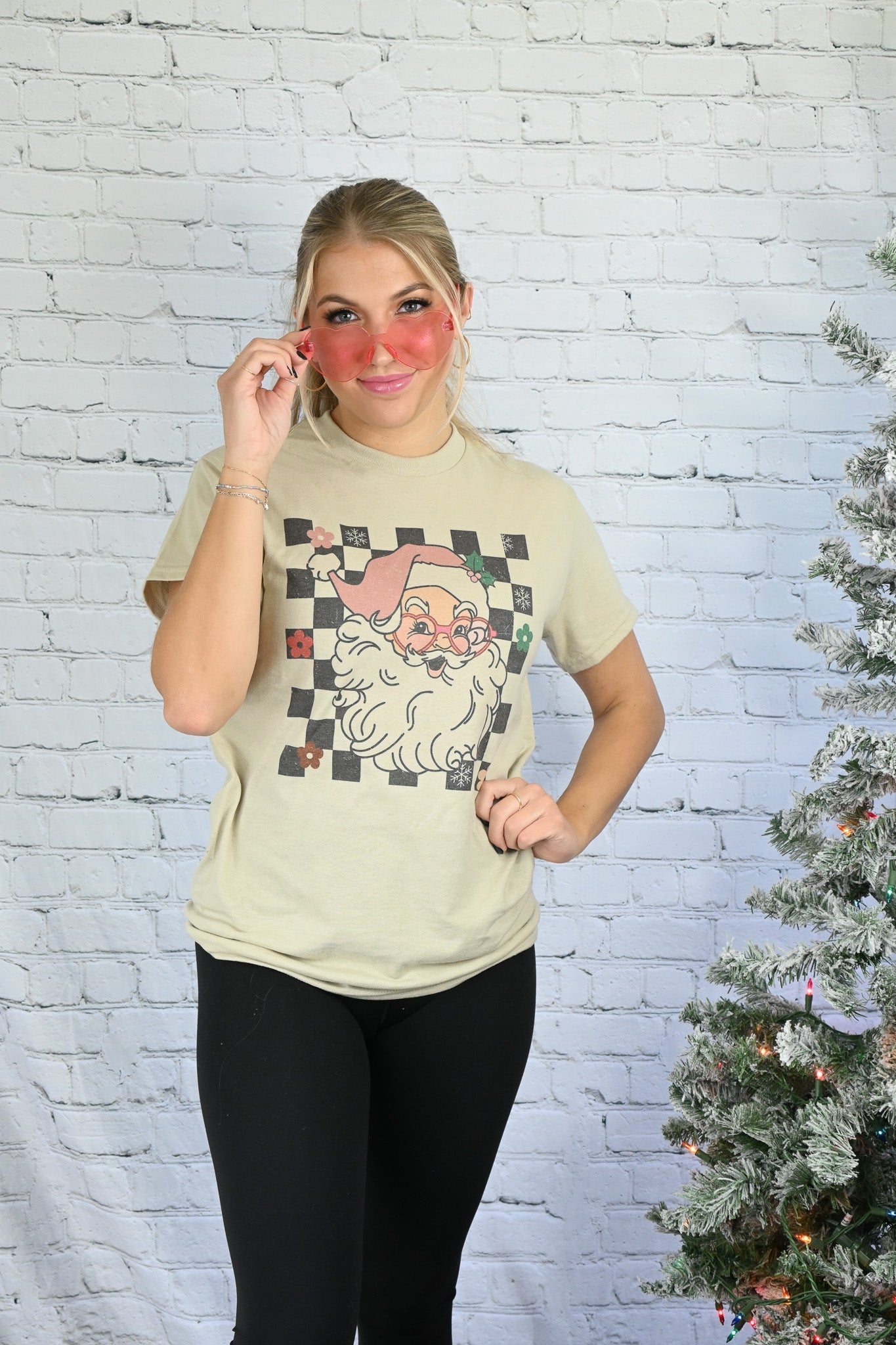 Santa Flower Tee - She Chester