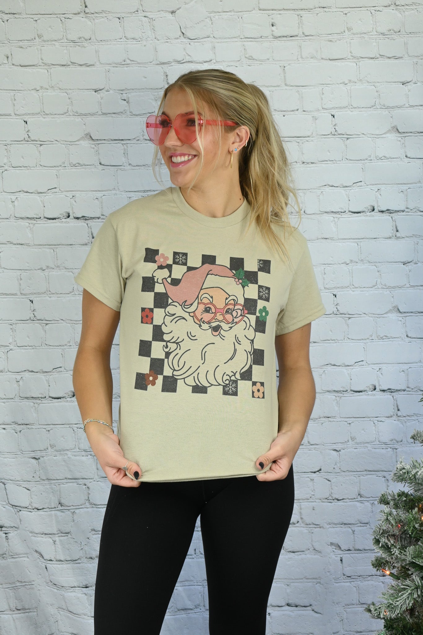 Santa Flower Tee - She Chester