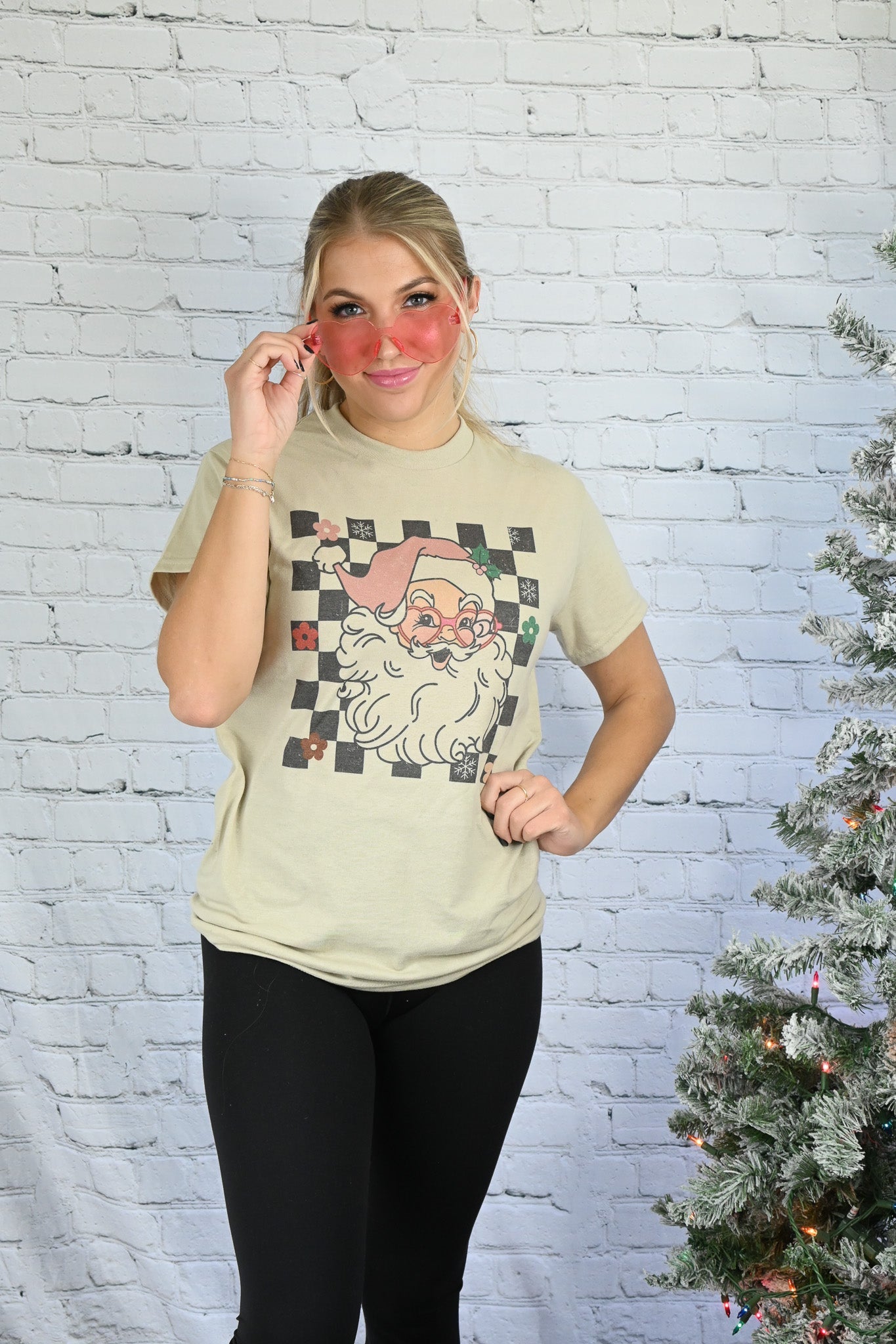 Santa Flower Tee - She Chester