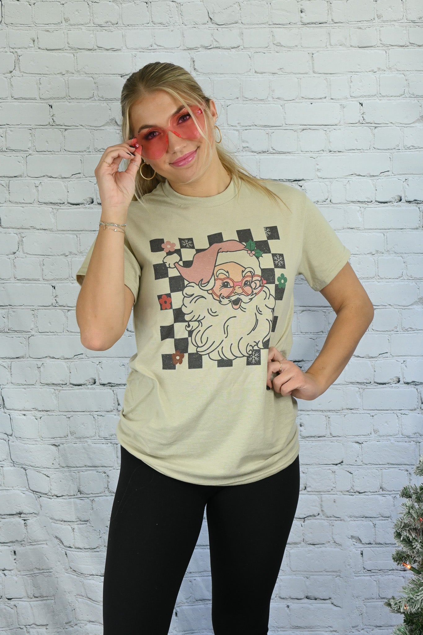 Santa Flower Tee - She Chester