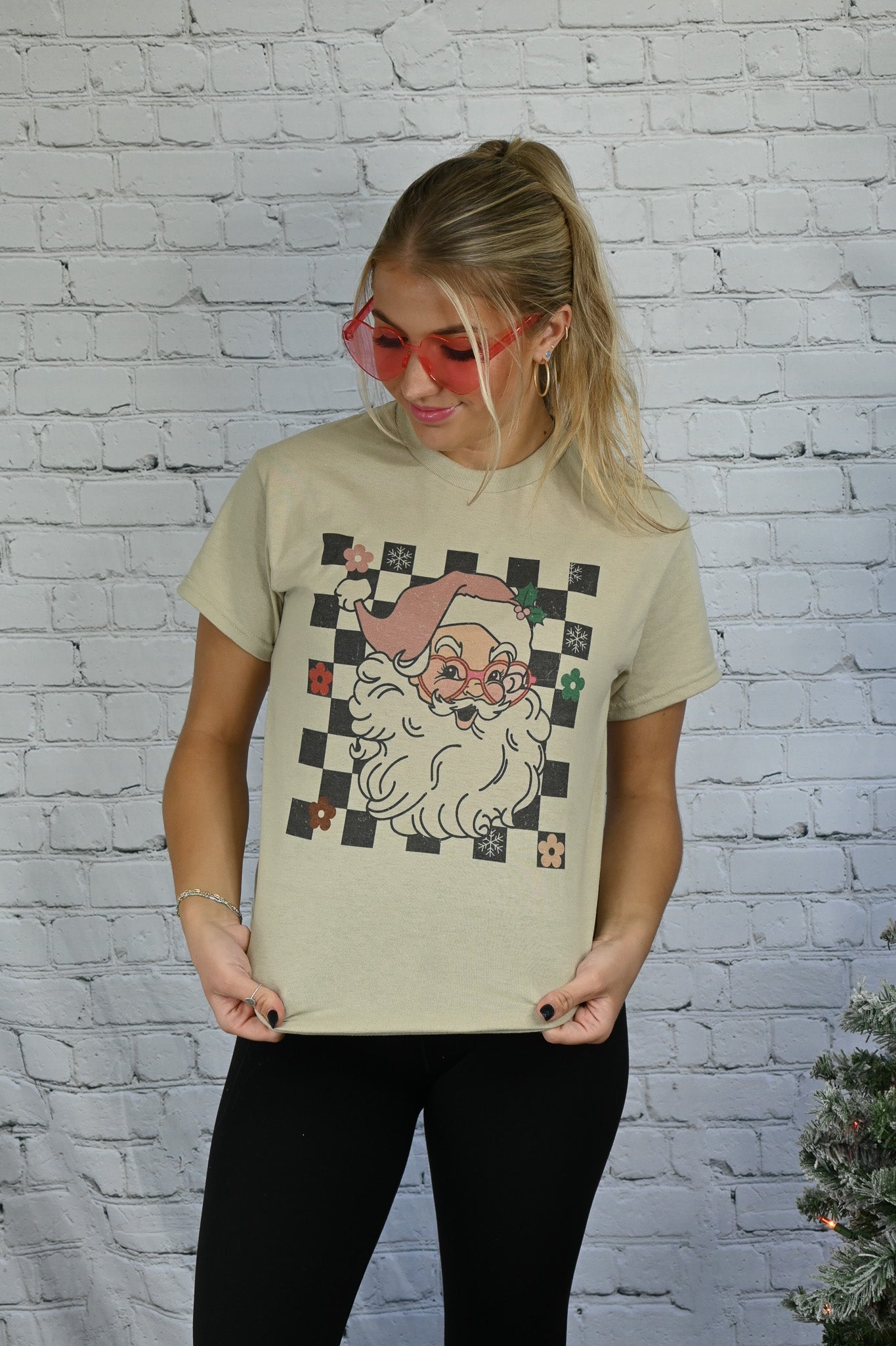 Santa Flower Tee - She Chester