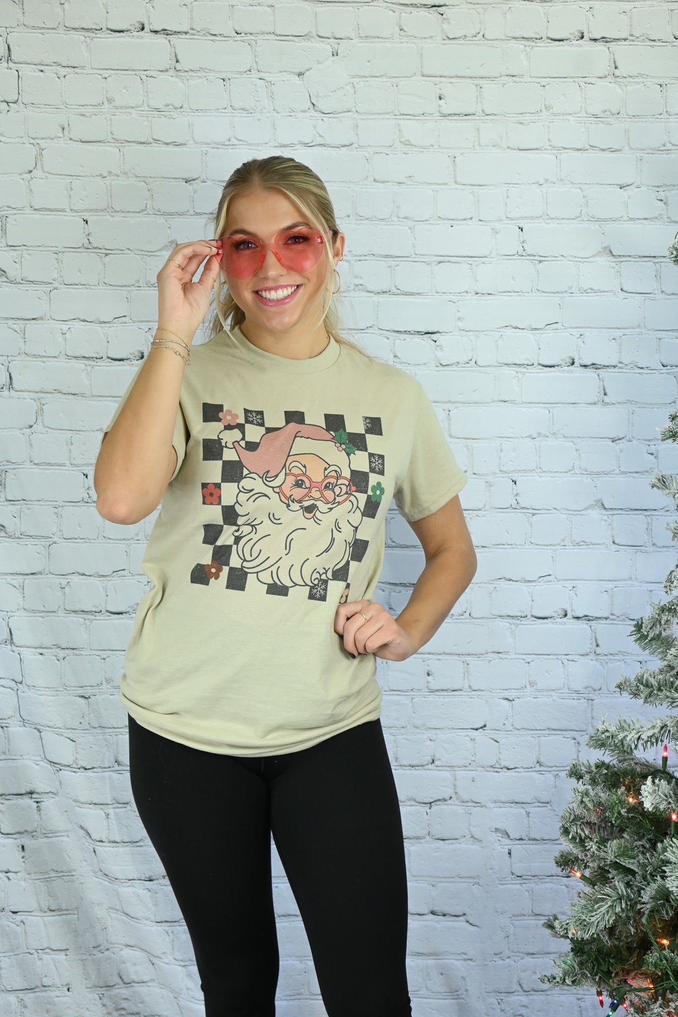 Santa Flower Tee - She Chester