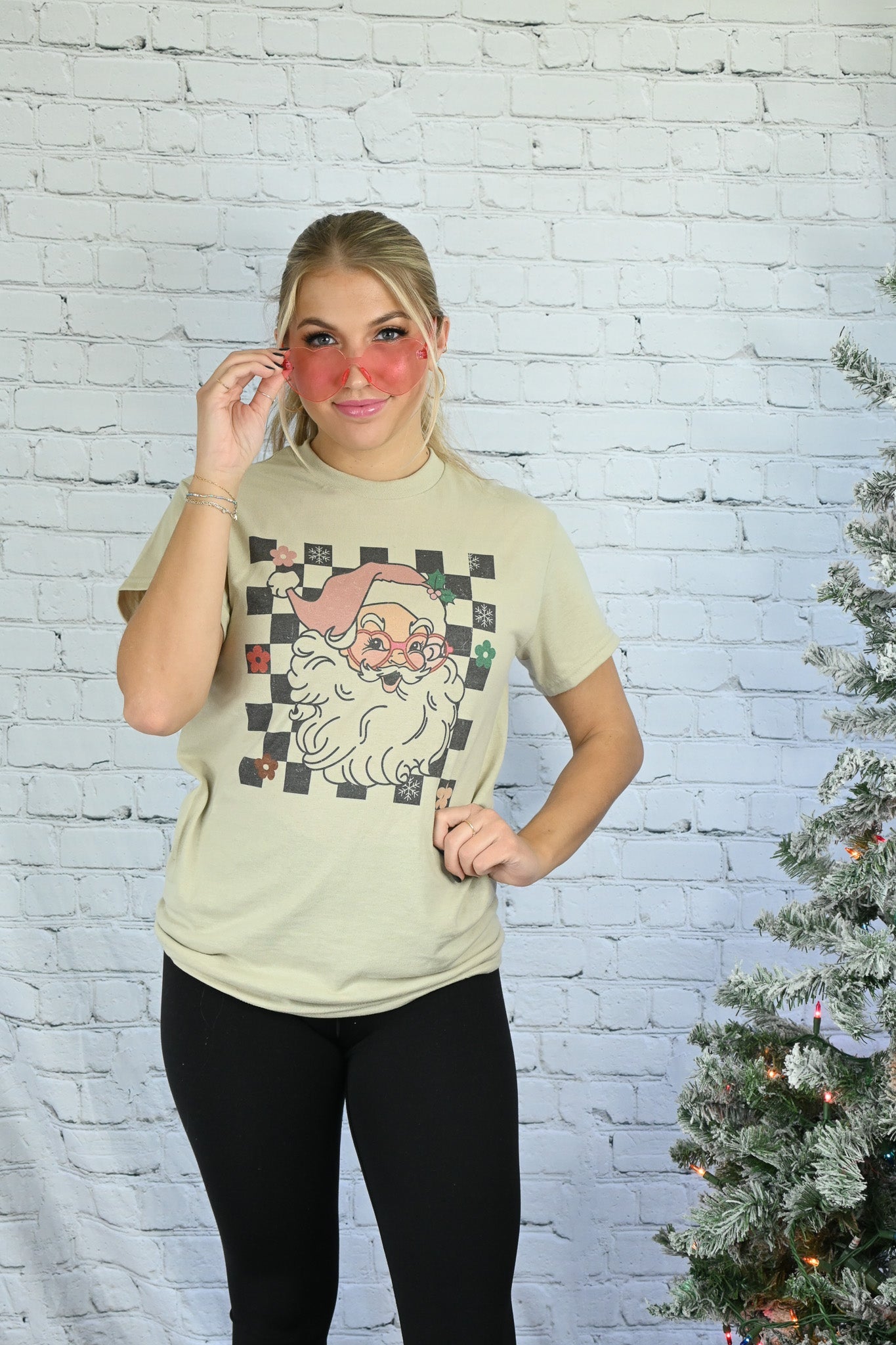 Santa Flower Tee - She Chester
