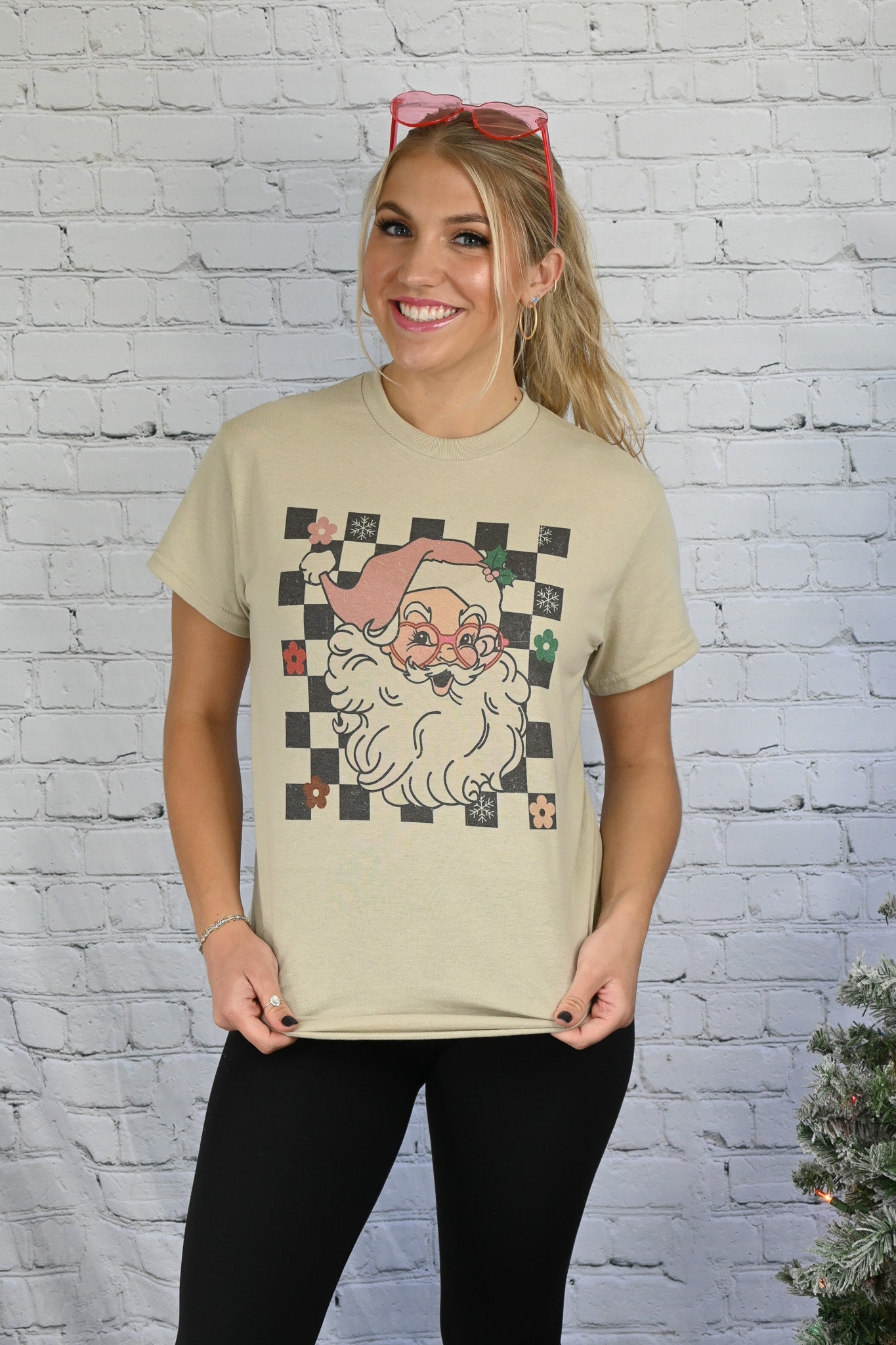 Santa Flower Tee - She Chester