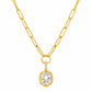 Santina Oval Pendant Necklace - She Chester